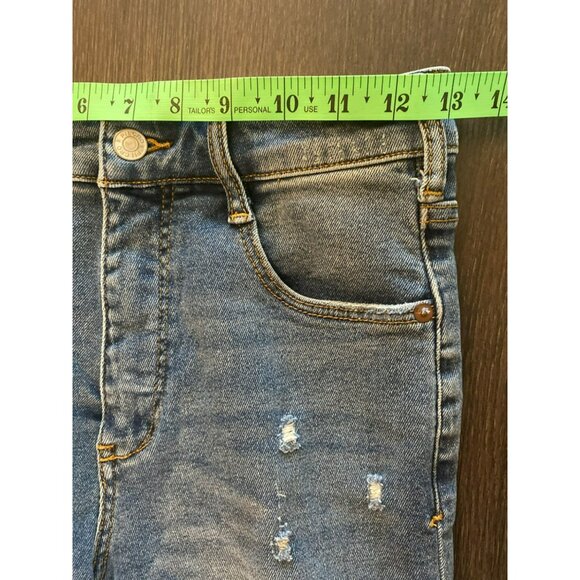 Anthropologie Pilcro High Rise Cigarette Slim Straight Leg Release Hem Jeans - Picture 8 of 10